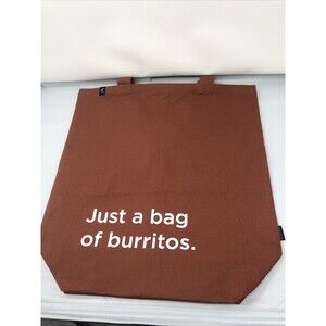 Chipotle Products - just a bag of burritos - Tote Carrying Bag - Marron/Red